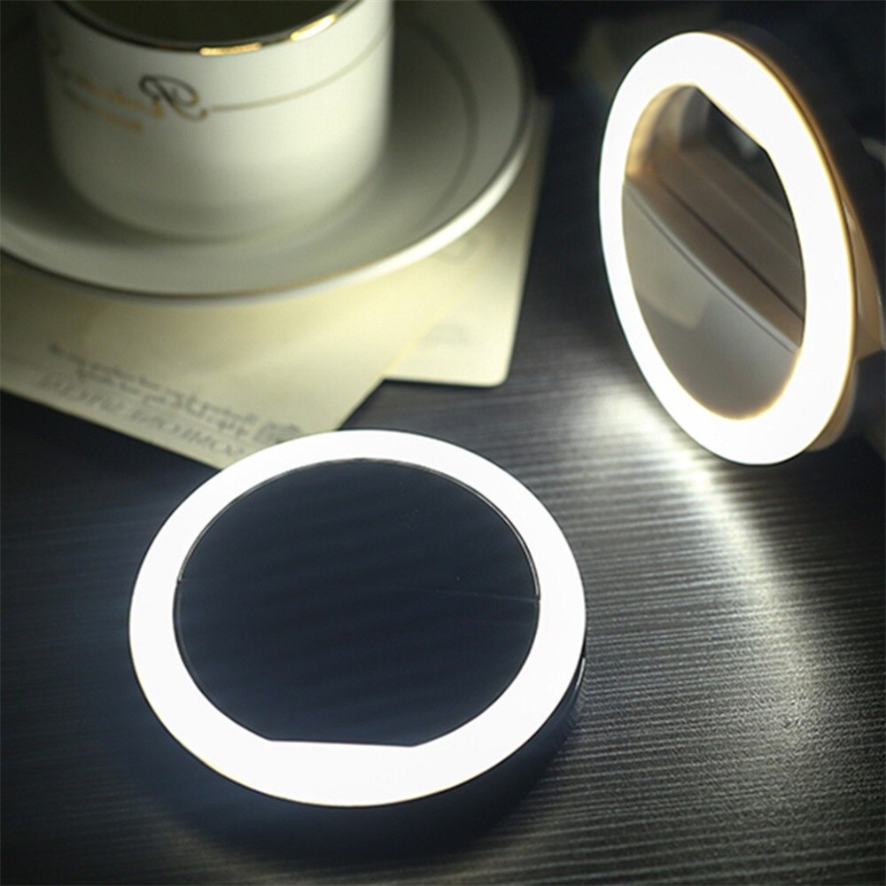 LED Ring Flash Light Portable Mobile Phone 36 LEDS Selfie Lamp Luminous Ring Clip