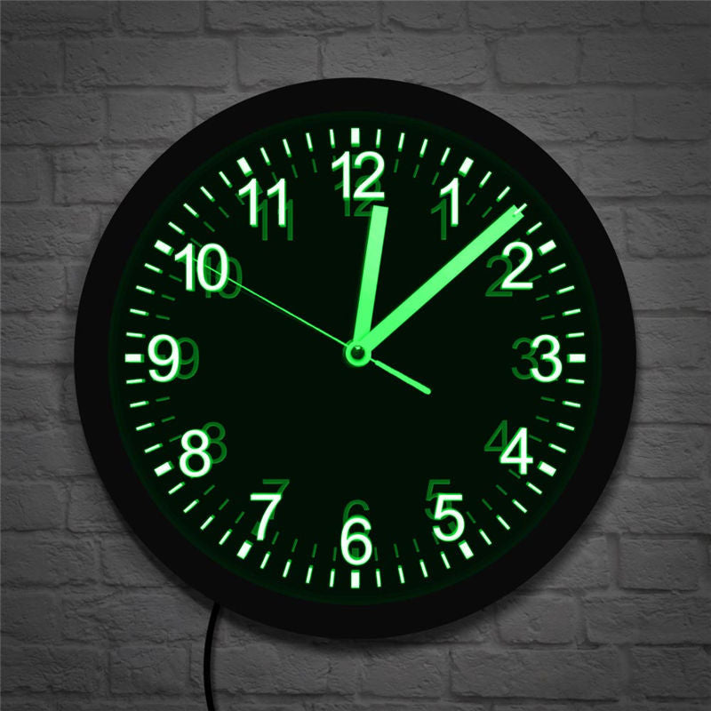 LED Luminous Wall Clock Luminous Acrylic Clock